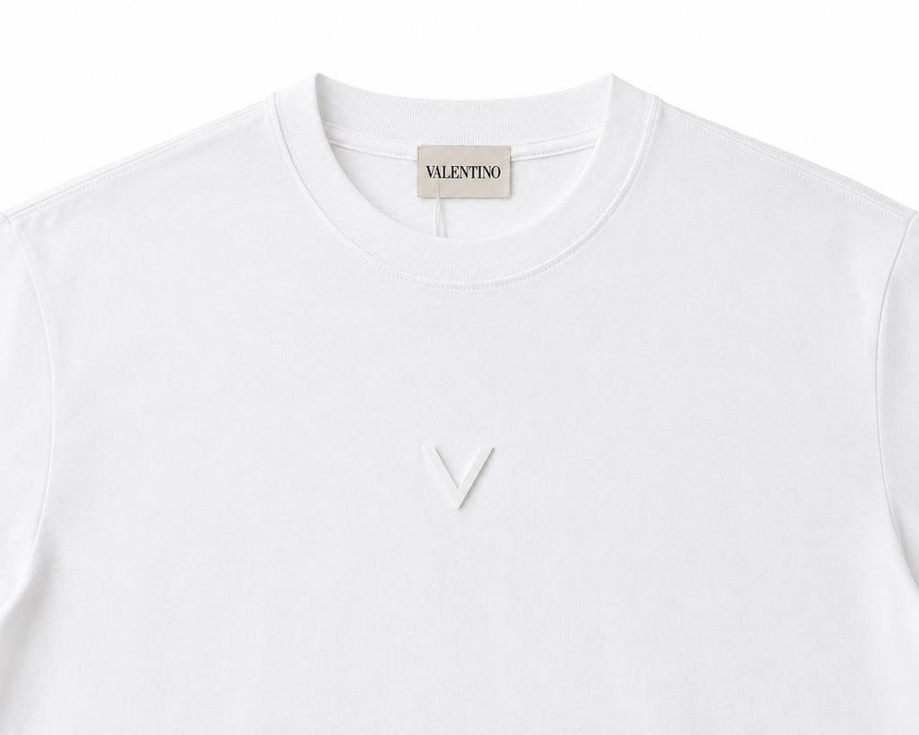 Valentino V Logo Oversized T-Shirt – White