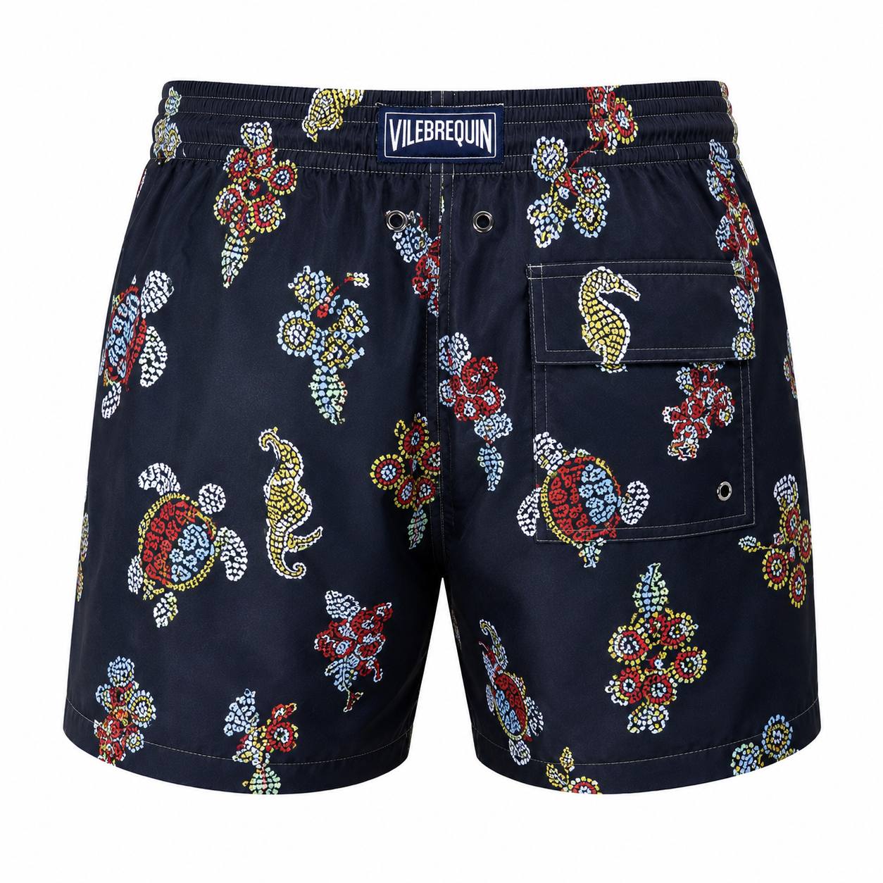 Vilebrequin Marine Print Swim Shorts – Navy
