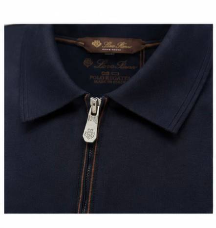 Loro Piana Marseille Polo Shirt – Navy Blue