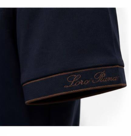 Loro Piana Marseille Polo Shirt – Navy Blue