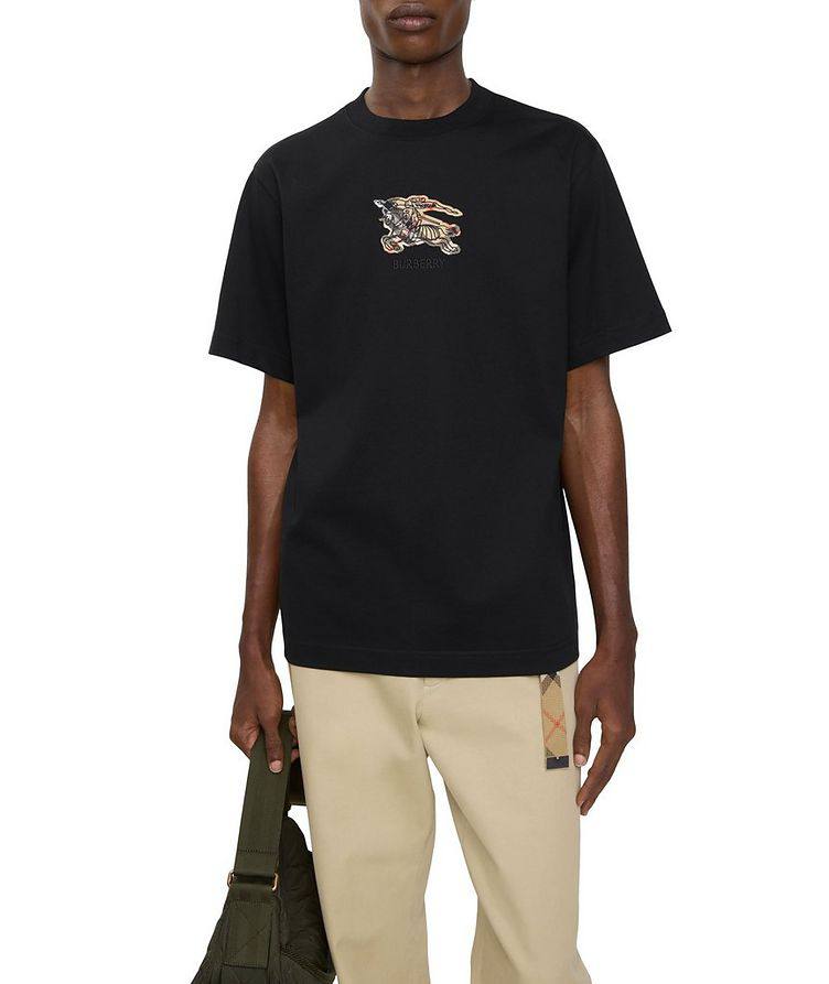 Burberry Equestrian Knight Check Cotton T-Shirt