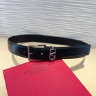 VALENTINO - silver logo buckle
