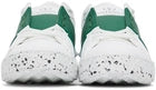 Valentino Garavani White & Green Open For A Change Sneakers