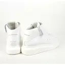 Alexander McQueen Hi Top Strap Wedge Sole Sneaker